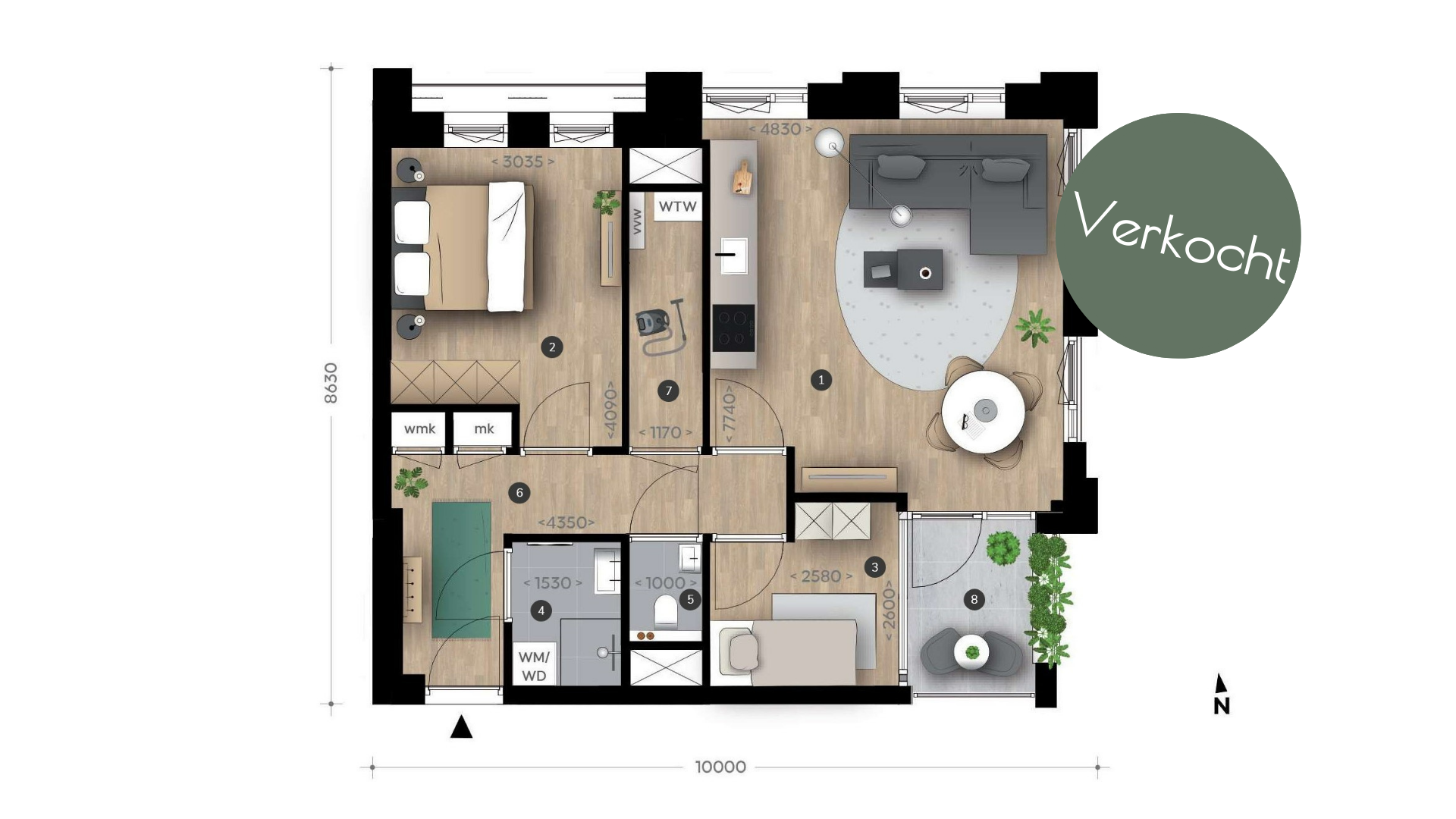 3-kamer Appartementen (nieuw) - Fase 1a - Verkocht